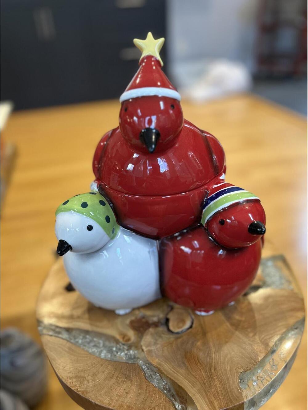 Oneida Frosty Feathers Cookie Jar Debbie Taylor Kerman